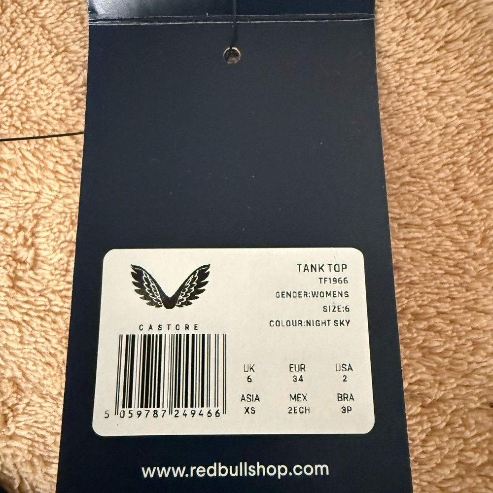 Red Bull Racing Women's Blue Tank Top Size 2 - Picture 6 of 10